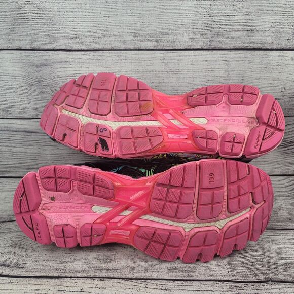 ASICS Gel Kayano 21 Black Multi Running Shoe T4H7Q Womens 9 US - Picture 6 of 8